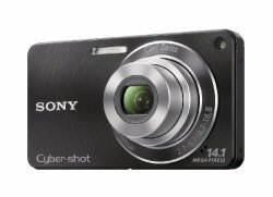 Sony DSC-W350 14.1MP Digital Camera With 4X Wide Angle Zoom With Optical Steady Shot Image Stabilization And 2.7 Inch Lcd Black