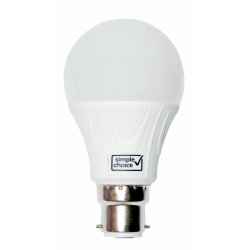 SIMPLE CHOICE - 9W LED A60 Globes B22 6500K 1PK Box