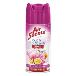 Air Scents Touch Of Scent Vanilla & Passionfruit Freshener & Deodorizer 100ML
