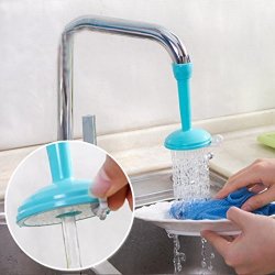 E-scenery Water Saving Tap Faucet Sprayer Faucet Nozzle Filter Aerator Diffuser Water-saving Device For Kitchen Bathroom Scalable And Rotatable Blue