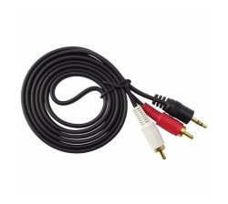 3.5MM Male Auxiliary Jack To 2 Rca Cable - 1.5M