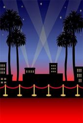 Aofoto 7x5ft Hollywood Red Carpet Backdrop Movie Night Stage