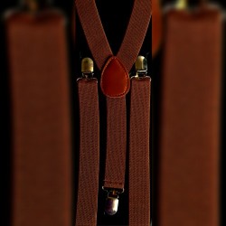 Tan Brown Suspenders