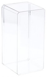4 Clear Acrylic Display Cases With Beveled Edge 4.375" X 4.125" X 9