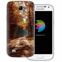 Dessana Autumn Colours Transparent Protective Case Phone Cover Forest Avenue For Samsung Galaxy S4 MINI