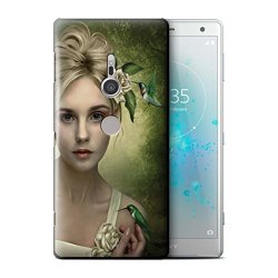 Elena Dudina Official Phone Case Cover For Sony Xperia XZ2 Colibries roses Design The Birds Collection