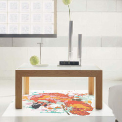 Pag Floor Sticker Tea Table Decor Waterproof Colorful Anti Skid Floor Decal Home Improvement