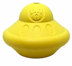 Sodapup Spotnik Dog Toy - Flying Saucer Durable Rubber Dog Chew Toy & Treat Dispenser