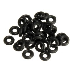 50pcs Black Rubber O Rings Anti Slip Aluminum Darts Washers
