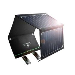 Top Rated Solar Charger Ravpower 16W Solar Charger With Dual USB Port Foldable Portable Isma...