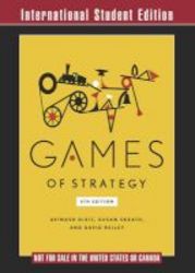 Games Of Strategy Paperback International Student Ed