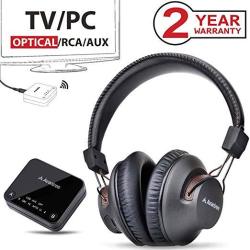 Avantree HT3189 Wireless Headphones For Tv Watching & PC Gaming With Bluetooth Transmitter 3.5MM Aux Rca PC USB Digital Audio No Optical Plug &