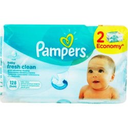 Pampers Baby Fresh Clean Wipes 2X 64 Wipes