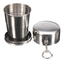 140ml 4oz Stainless Steel Portable Folding Telescopic Travel Cup