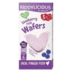 Kiddylicous MINI Wafers Blueberry 6 Months 20G