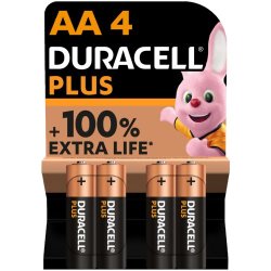 DURACELL Plus Power Aa Batteries 4 Pack