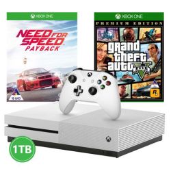 XBOX One S 1TB Console + Need For Speed Payback + Grand Theft Auto V One