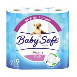 Baby Soft Pink Toilet Paper 2 Ply 9S