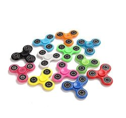 Fidget Hand Spinners 25 PC Color Bundle Bulk Edc Tri-spinner Desk School Toy Anxiety Relief Adhd Student Relax Therapy Pack Combo Whole Green Red