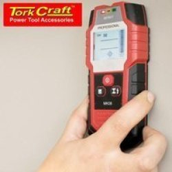 Tork Craft Digital Metal Detector Fer & Non Fer Metals 0-80MM Aut-cal. Func 9V Ba TCDMD001