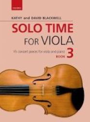 Solo Time For Viola Book No. 3 Paperback