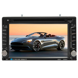 6.2 Inch Double 2 Din Hd Stereo Touchscreen Car Dvd Player Bluetooth Usb sd tv Radio