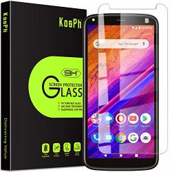 3-PACK Kosph For Blu G5 Plus Tempered Glass Screen Protector 9H Anti-scratch 2.5D Arc Edge Oleophobic Coated Sensitive Touch High Clarity Flat Area Coverage Clear