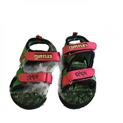 Teenage Mutant Ninja Turtles Toddler Boys Beach Sandals 11 12 Ralph-red