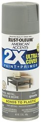 Rust-oleum 327931-6PK American Accents Ultra Cover 2X Satin 6 Pack Granite