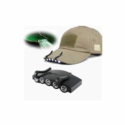 Hnf Shop - Clip-on 5 LED Head Cap Hat Light Headlamp Torch Flashlight  Fishing Camping Hunt Prices, Shop Deals Online
