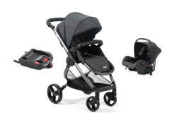 Mimi Baby Luxe 3 In 1 Isofix Travel Set in Charcoal Black