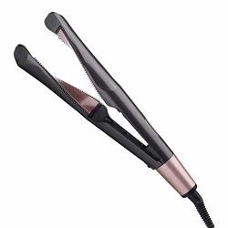 Lpinye Flat Iron For Hair Curling Irons Hair Straightener With Ceramic Spiral Panel 2-IN-1 Travel Hair Curlers & Straightening Iron With Adjustable Temperature 60MINS