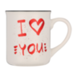Enamel Heart Look Mug Coffee