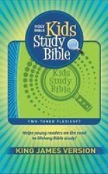 Kjv Kids Study Bible Flexisoft Red Letter Imitation Leather Green blue Leather Fine Binding