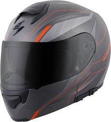 ScorpionExo EXO-GT3000 Sync Full Face Modular Helmet Grey orange Large