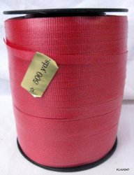 500 Yards : Red Paper Ribbon : 5mm Wide