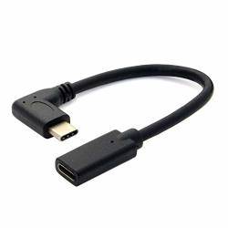 USB 3.1 Type C Male To Usb-c Female 90D Right Angled Extension Data Cable 20CM Rodalind