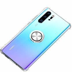 Mgacc Compatible Huawei P30 Pro Case With 360 Pop-up Rotating Ring Grip Holder Kickstand With Magnetic Base Case For Huawei P30 Pro transparent