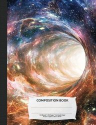 Outer Space Wormhole Composition Book Graph Paper: 4X4 Quad Rule Composition Book Student Exercise Math Science Grid 200 Pages Night Sky Astronomy Series