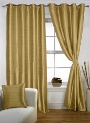 Lushomes Polyester Beige Eyelet Living Room Solid Door Curtains Drapers LH-CRTN132B