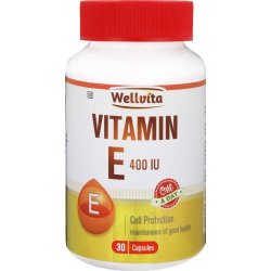 Wellvita 400IU Vitamin E Cell Protection Capsules 30 Capsules