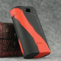 Silicone Case Cover For Eleaf Istick 50W Box Mod Logogrip Wrap Skin Sleeve Red black