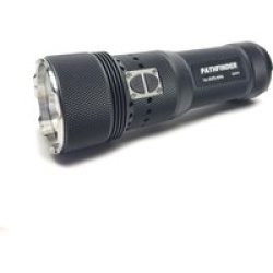 Pathfinder Multi Color Flood Light Rechargeable Flashlight 12000 Lumens Black