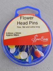 Sew Easy 54mm Flower Headed Pins 60