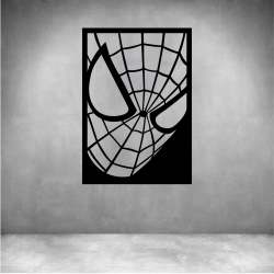 Spiderman Face - Matt Gold L 800 X H 1200MM