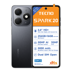 Spark 20 Dual Sim 256GB - Black