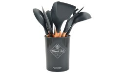 Silicone Utensil 12 Piece Set Charcoal