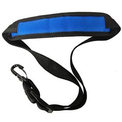 Xinlink Professional Alto Tenor Saxophone Neck Strap Thick Padded With Metal Security Snap Hook For Sax Player Blue