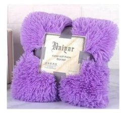 @home Home Super Soft Purple Winter Throw Blanket