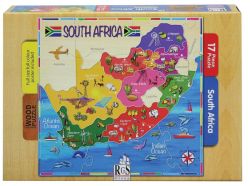 Map Of South Africa Wooden Puzzle - 17 Piece